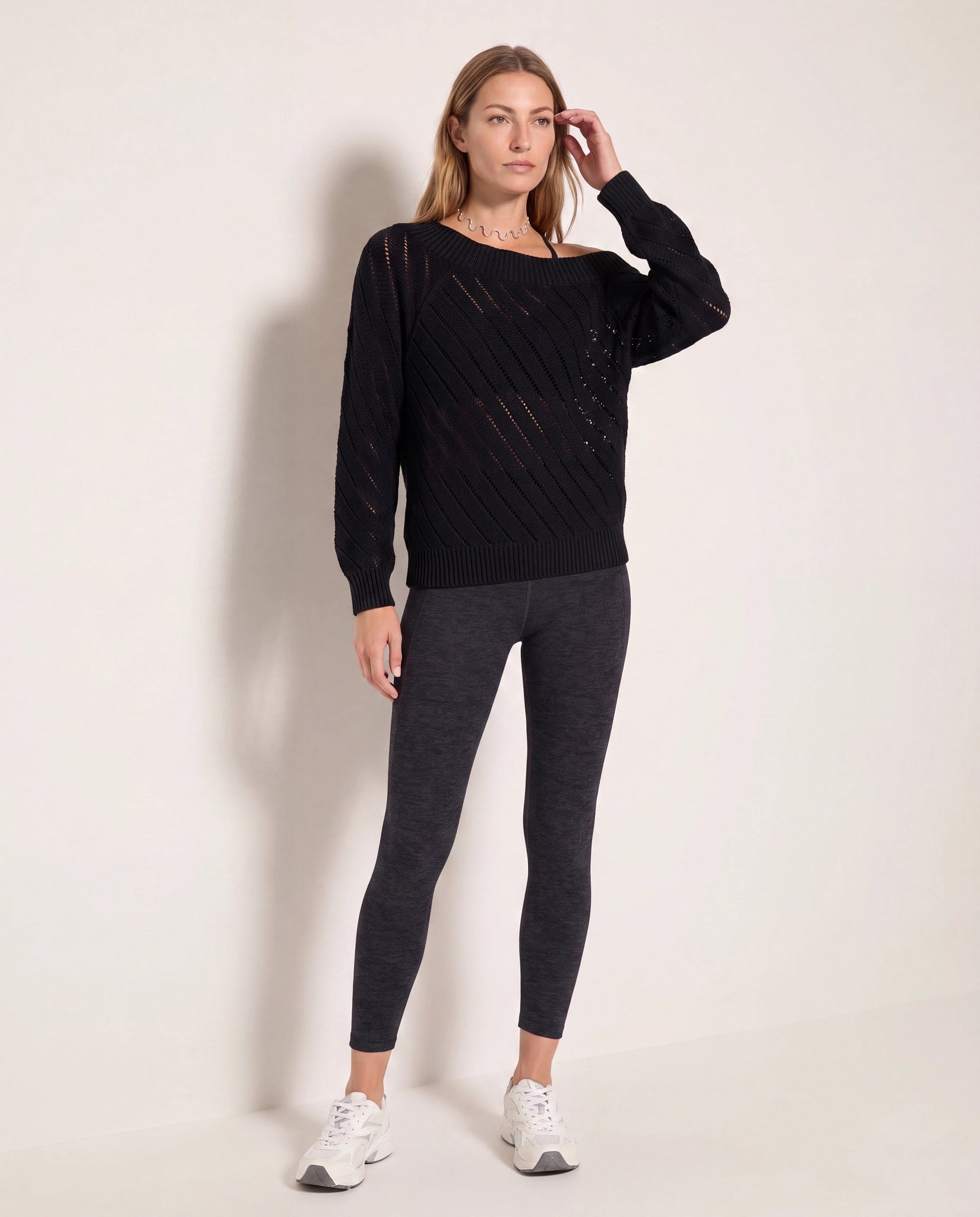Black $|& Interval Release Off The Shoulder Sweater - UGC On Fig