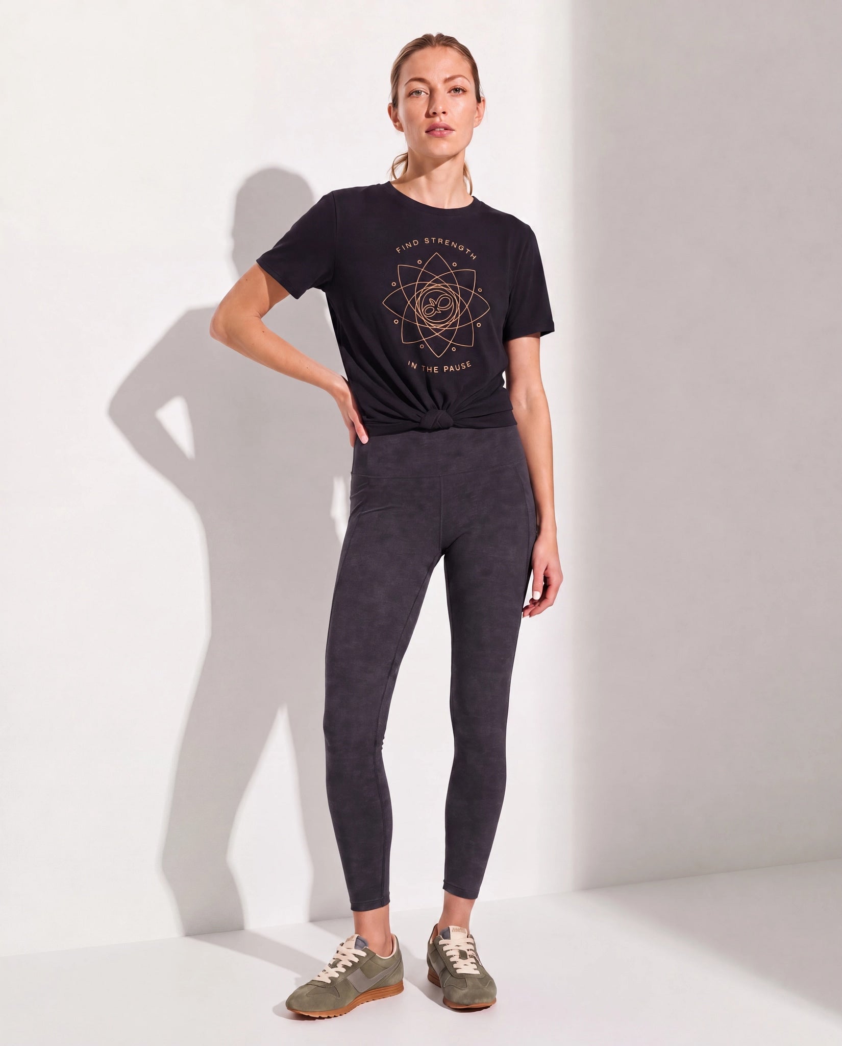 Black $|& Interval Field Graphic Tee - UGC On Fig