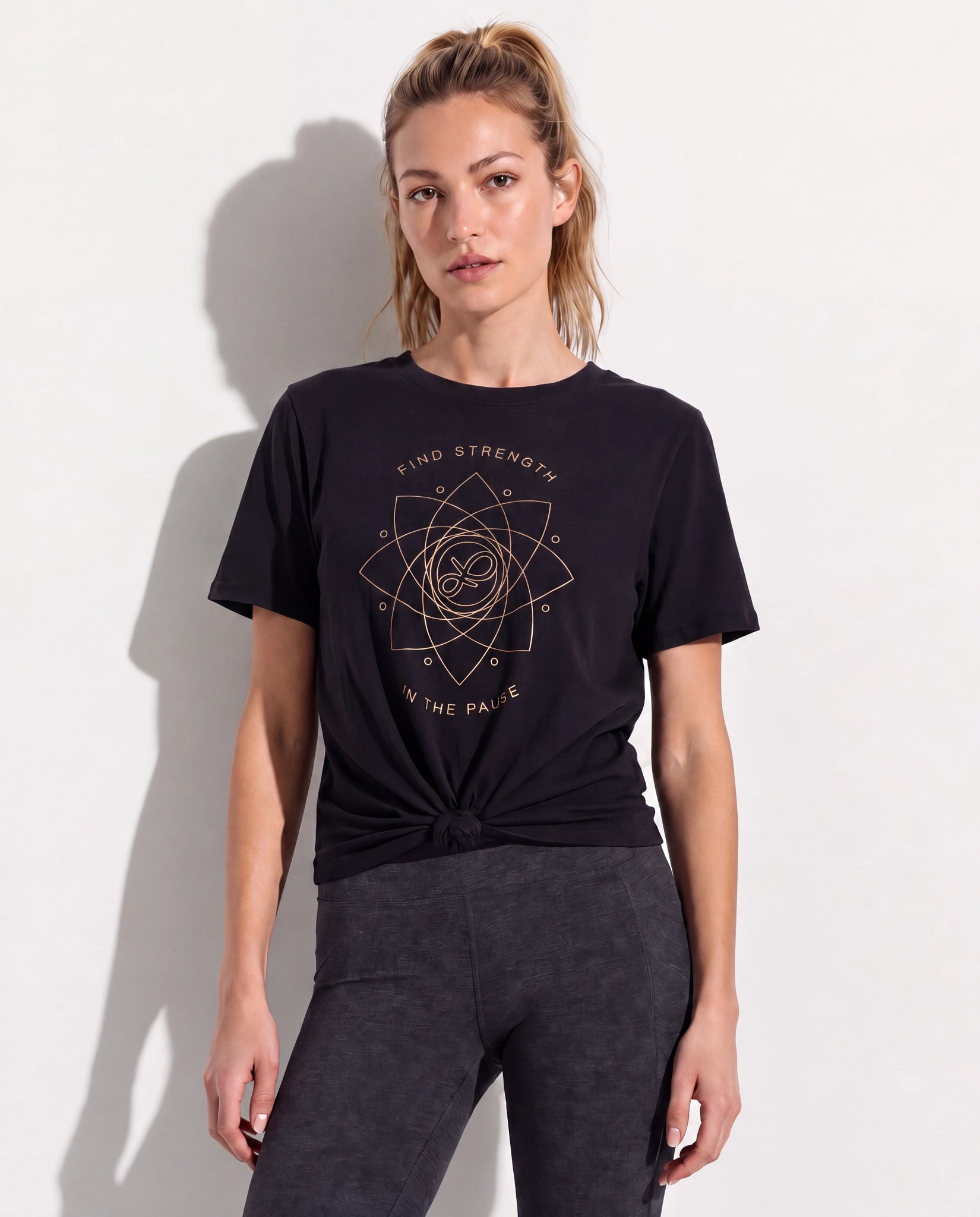 Black $|& Interval Field Graphic Tee - SOF Front