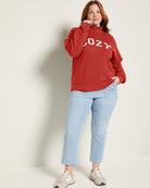 Ember $|& SEAS Becca Mock Neck Graphic Pullover - UGC On Fig