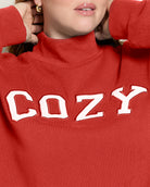 Ember $|& SEAS Becca Mock Neck Graphic Pullover - SOF Full Front