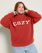 Ember $|& SEAS Becca Mock Neck Graphic Pullover - SOF Front