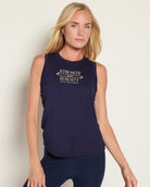 Navy $|& Interval Terrain Muscle Tank - SOF Front
