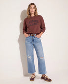 Walnut $|& Interval Iris Graphic Sweatshirt - VOF Side