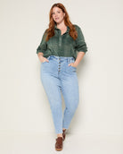 Lakeside $|& SEAS Lucy Button Front Skinny Jean - UGC On Fig