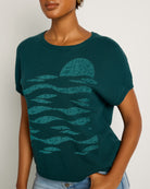Laurel $|& SEAS Nora Dolman Graphic Sweater Tee - VOF Front