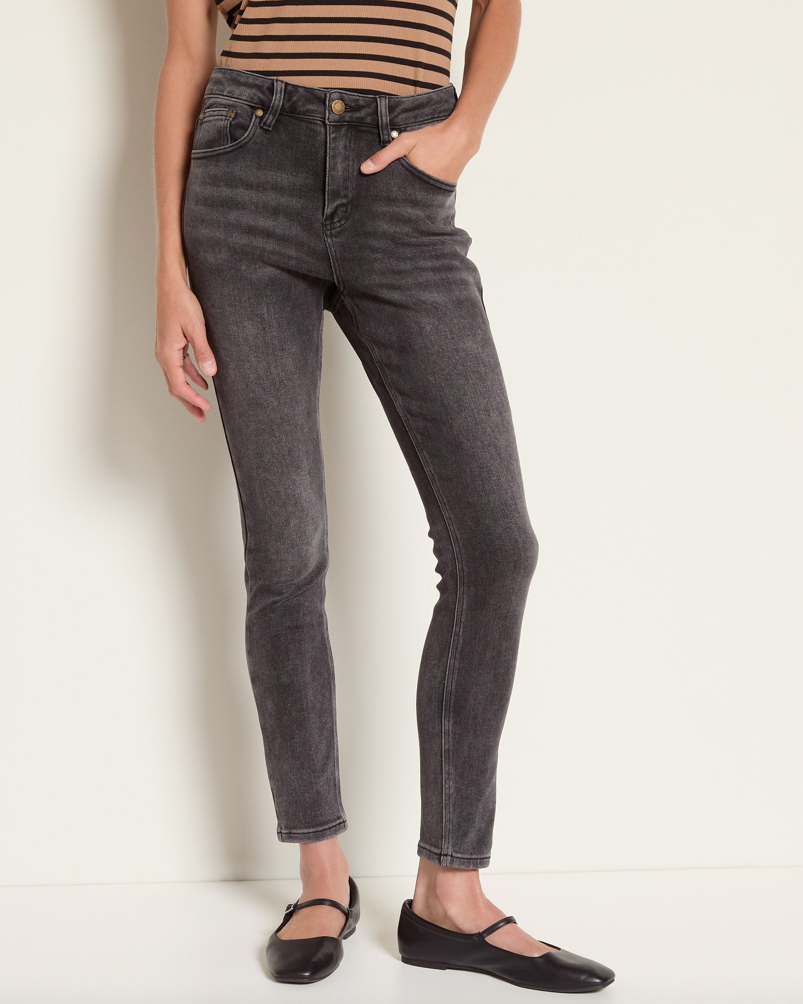Dark Shore $|& Herizon Blake High Rise Skinny Jean - SOF Front
