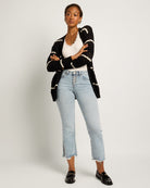 Black/Cream $|& SEAS Shore Pocket Cardigan - UGC On Fig