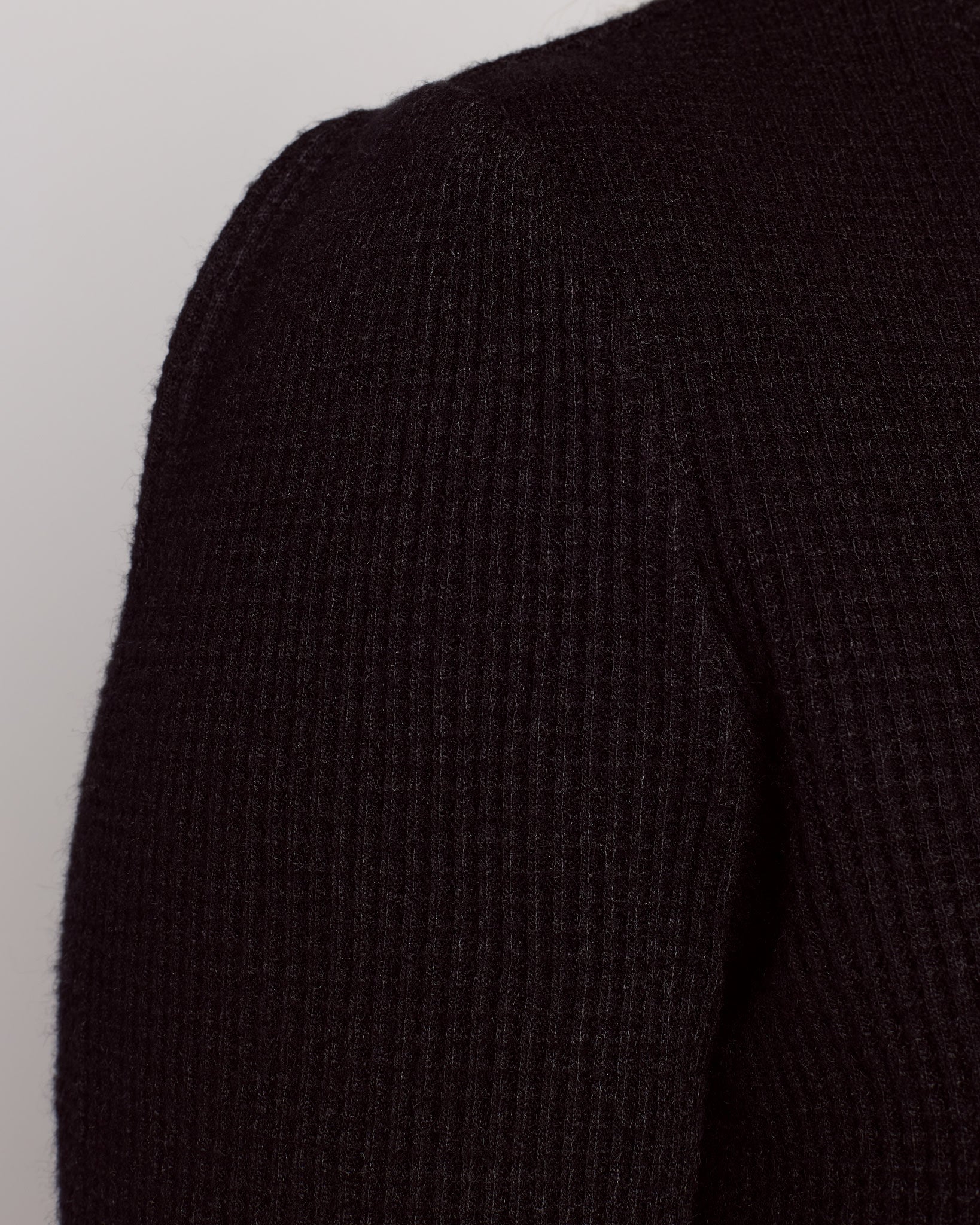 Washed Black $|& Herizon Saturday Shirred Sleeve Thermal Top - SOF Full Front