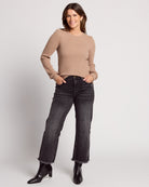 Washed Fawn $|& Herizon Saturday Shirred Sleeve Thermal Top - SOF Front