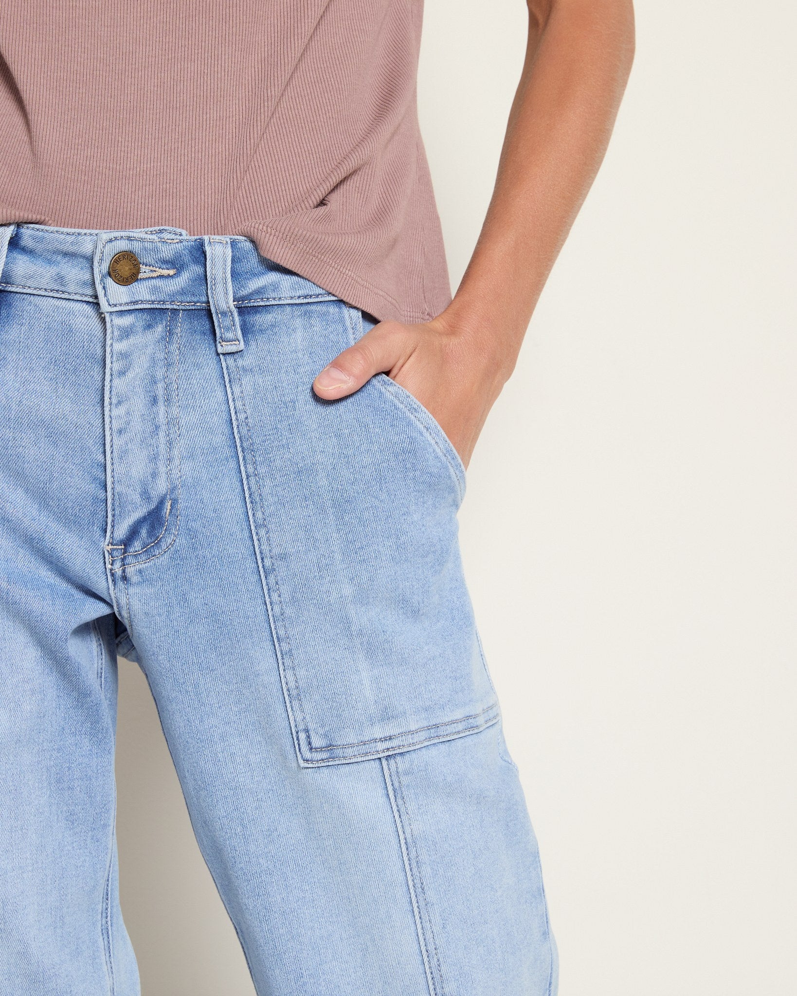 Lakeside $|& Herizon Beaudry Patch Pocket Ankle Jean - SOF Full Front