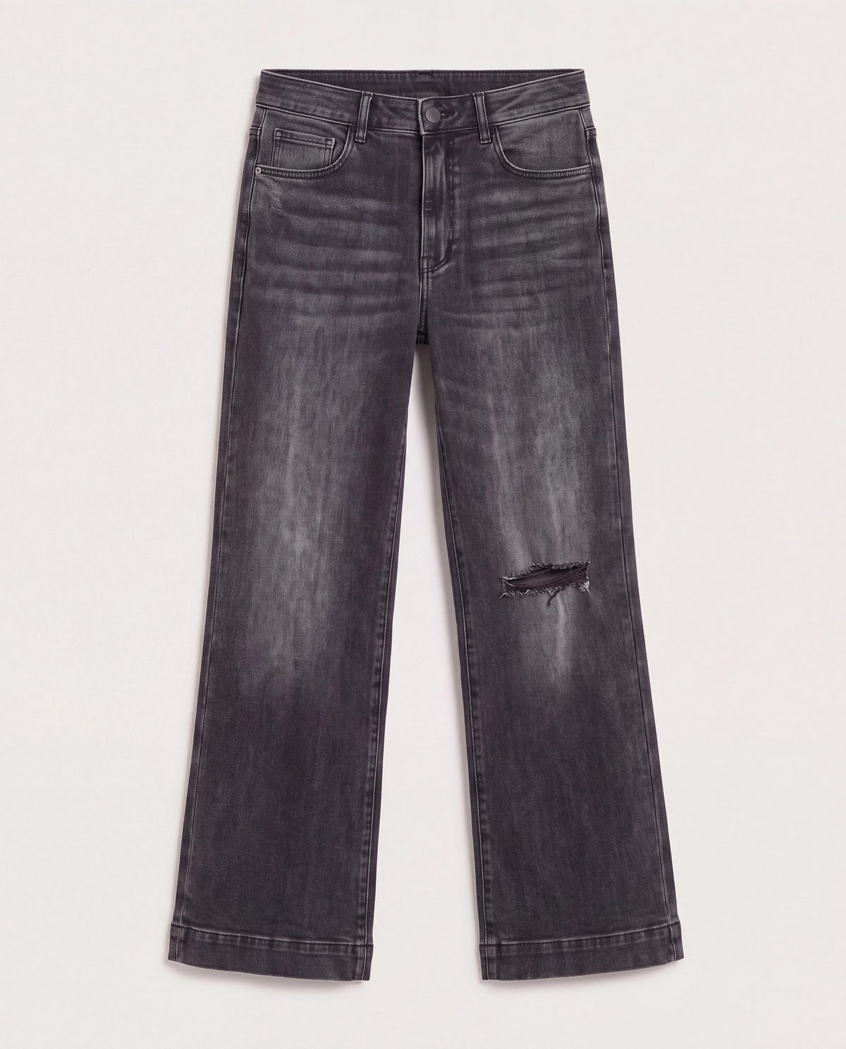 Dark Shore $|& SEAS Gigi High Rise Boyfriend Ankle Jean - Hanger Detail