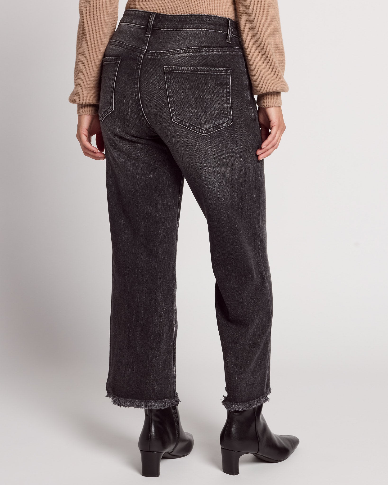 Dark Shore $|& Herizon Roam Distressed Cropped Wide Leg Jean - SOF Back