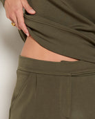 Evergreen $|& SEAS Jenni High Rise Pleat Front Trouser - SOF Full Front