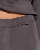 Cinder $|& SEAS Jenni High Rise Pleat Front Trouser - SOF Full Front