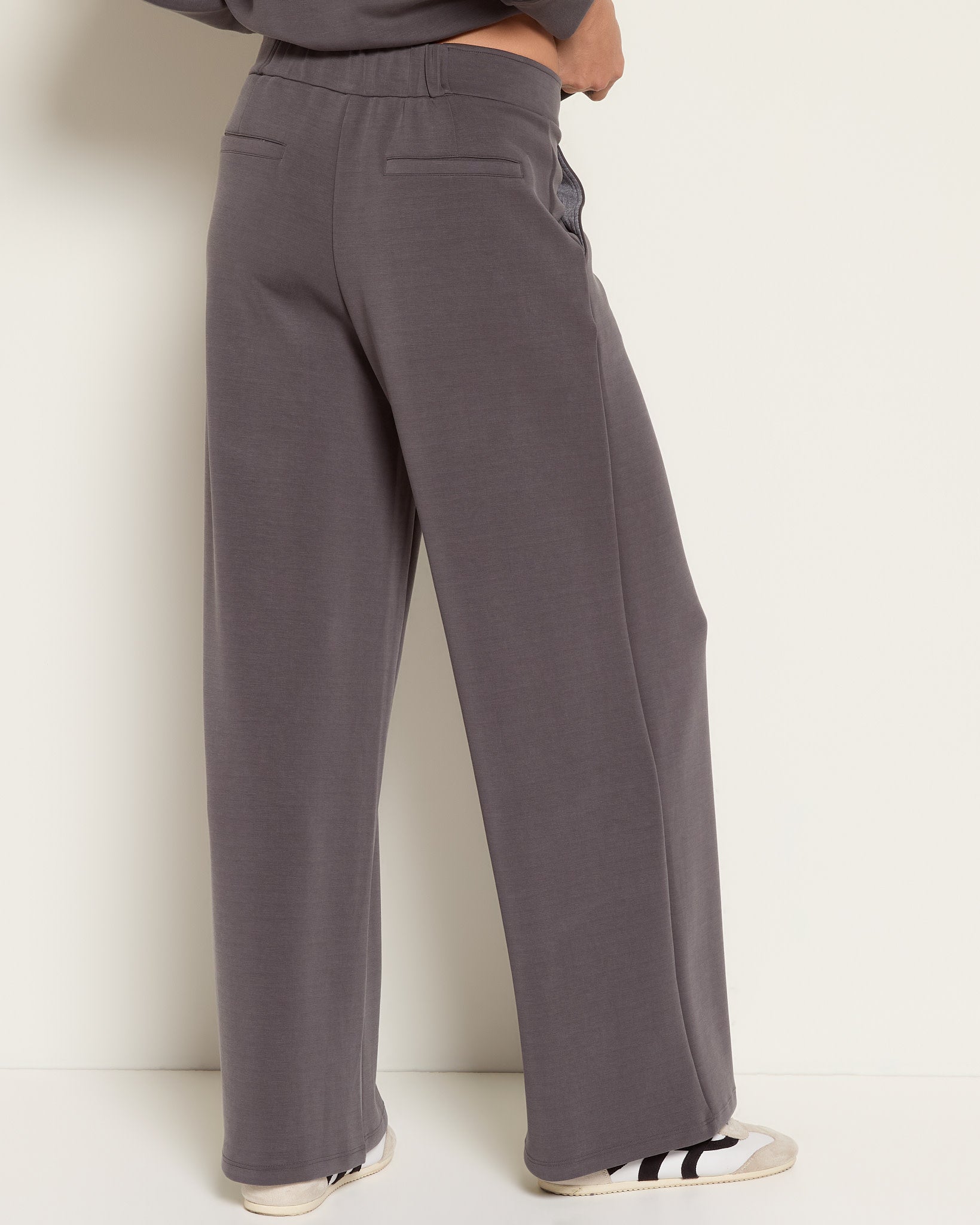 Cinder $|& SEAS Jenni High Rise Pleat Front Trouser - SOF Back