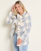 Canyon Plaid $|& SEAS Geena Microfleece Shacket - SOF Front