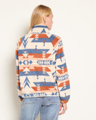 Cream/Cedar $|& Herizon Printed Microfleece Jacket - SOF Back