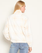 Cream Plaid $|& Herizon Printed Microfleece Jacket - SOF Back
