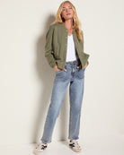 Olive Branch $|& Herizon Hazel Knit Bomber Jacket - UGC On Fig