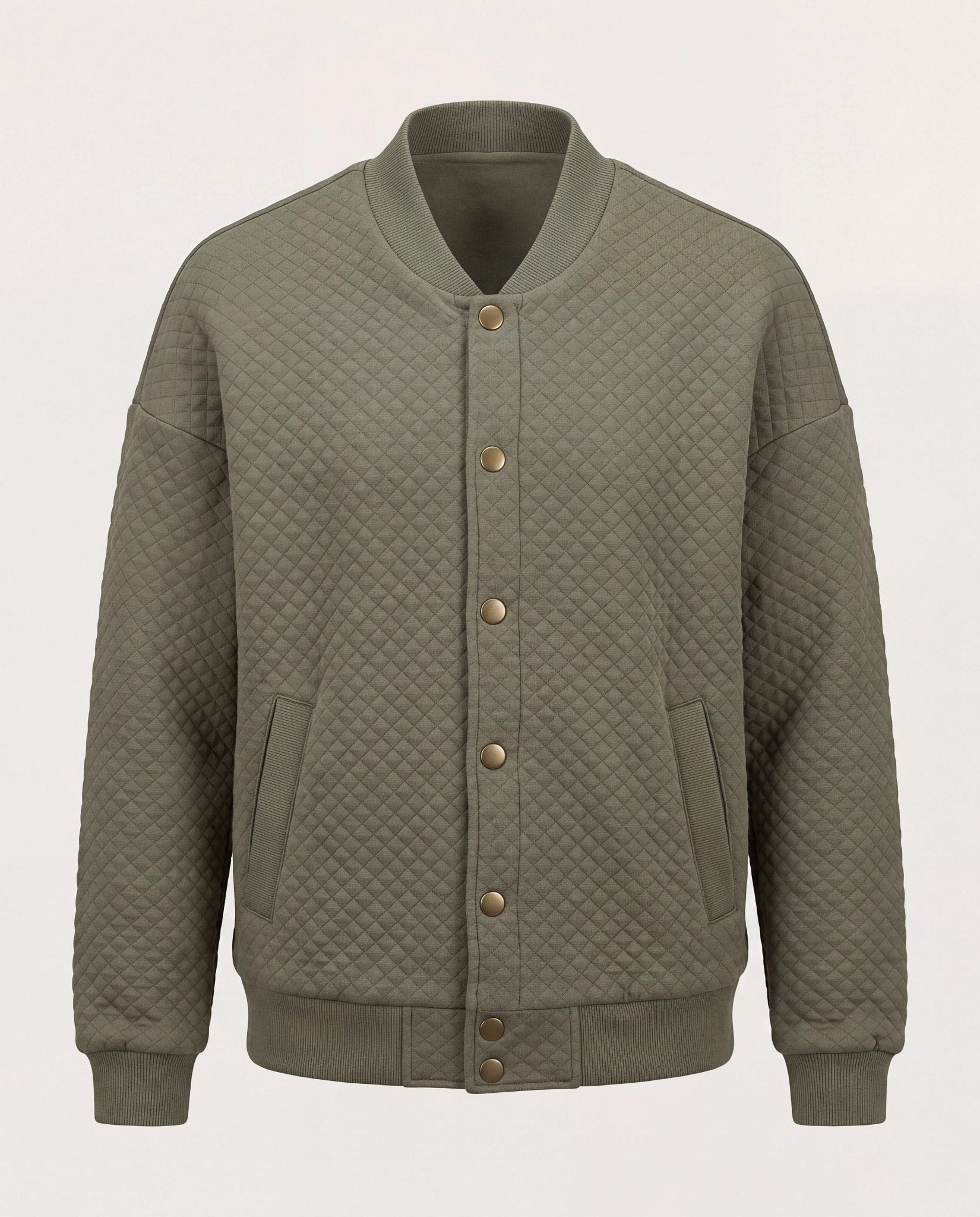 Olive Branch $|& Herizon Hazel Knit Bomber Jacket - Hanger Detail