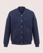 Mariner Midnight $|& Herizon Hazel Knit Bomber Jacket - Hanger Detail