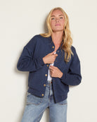 Mariner Midnight $|& Herizon Hazel Knit Bomber Jacket - SOF Front