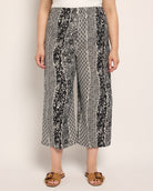 Black/Nat $|& Loveappella Wide Leg Crop Pant - SOF Front