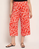 Spicy Org/Nat $|& Loveappella Wide Leg Crop Pant - SOF Front