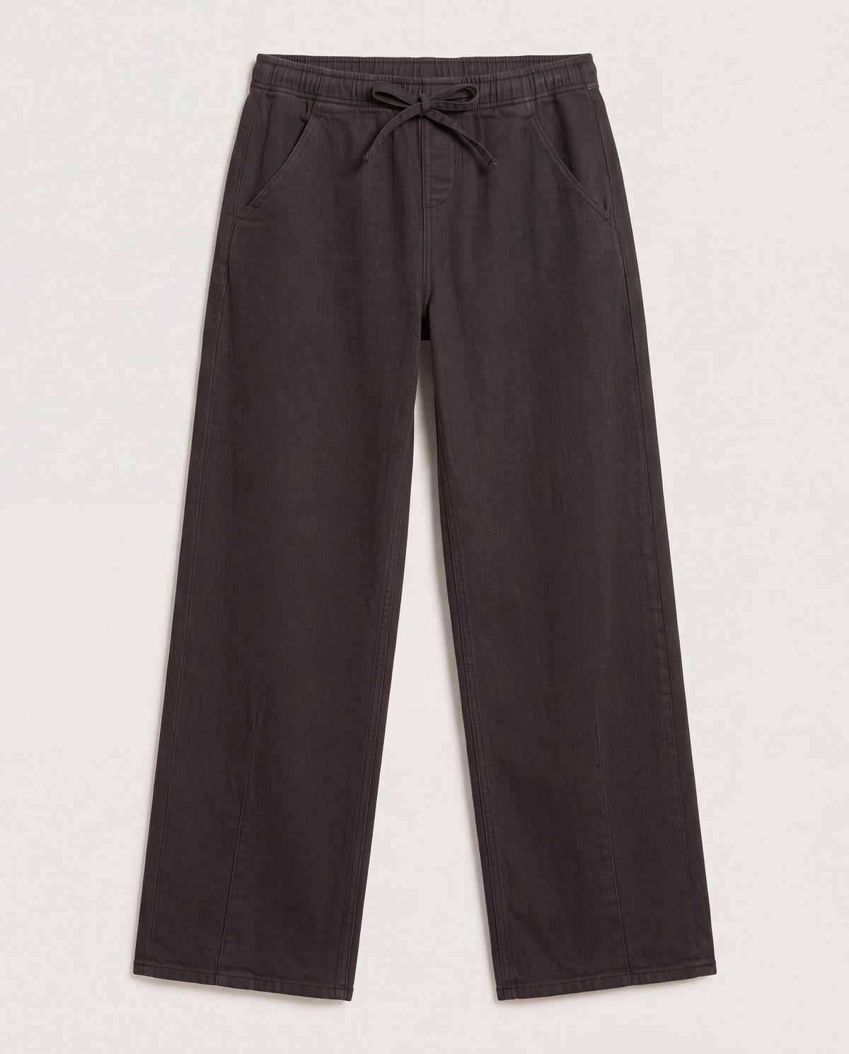 Graphite $|& SEAS Ellie Mid Rise Drawstring Straight Leg Pant - Hanger Detail