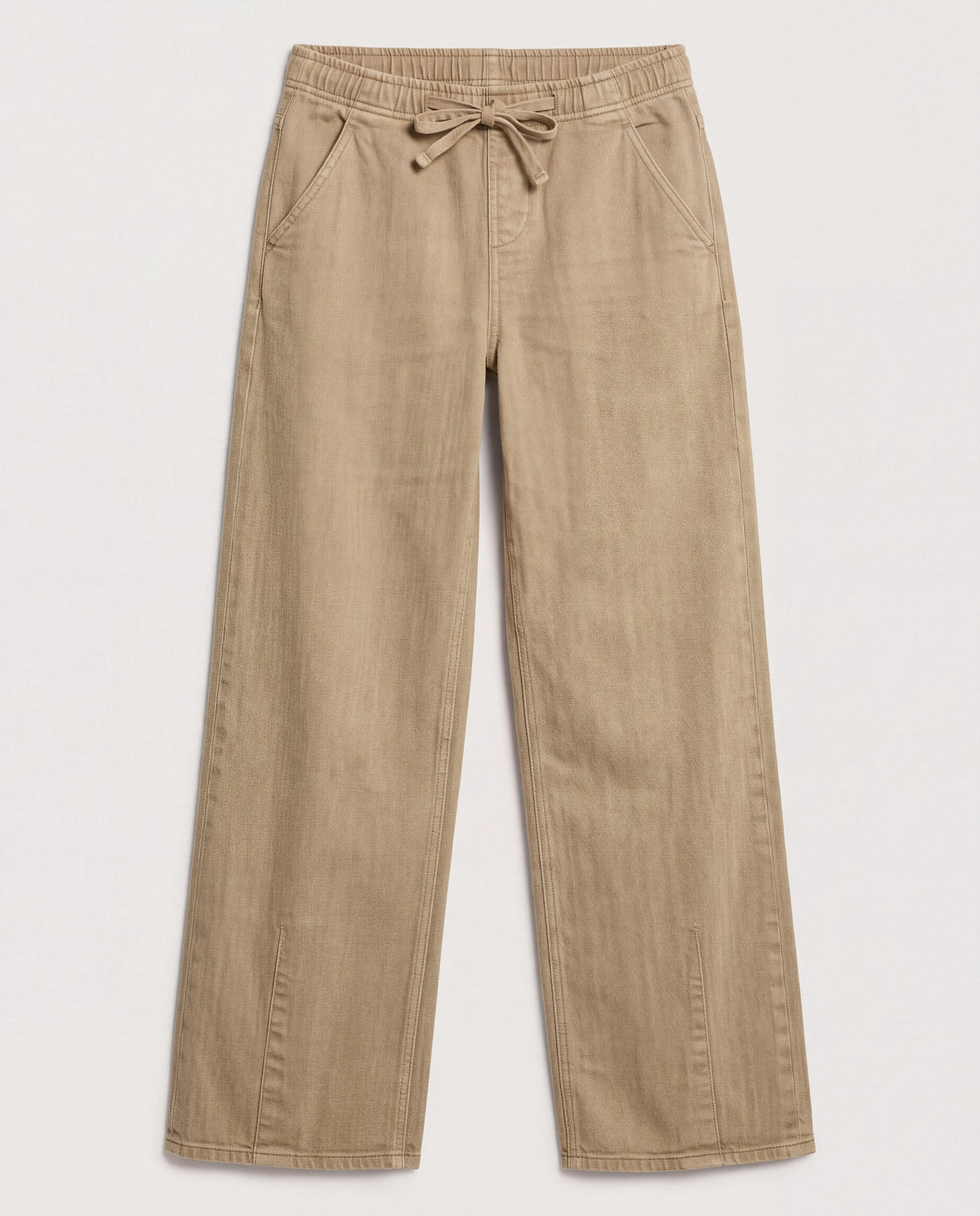 Pebble $|& SEAS Ellie Mid Rise Drawstring Straight Leg Pant - Hanger Detail