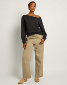 Pebble $|& SEAS Ellie Drawstring Straight Leg Pant - UGC On Fig