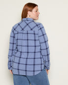 Navy Windowpane $|& Thread & Supply Lewis Plaid Shirt - SOF Back