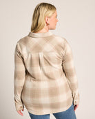Sand Taupe Plaid $|& Thread & Supply Lewis Plaid Shirt - SOF Back