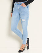 Lakeside $|& Herizon Blake Distressed High Rise Skinny Jean - SOF Front