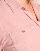 Mauve Pink Heather $|& Thread & Supply Lewis Shirt - SOF Full Front