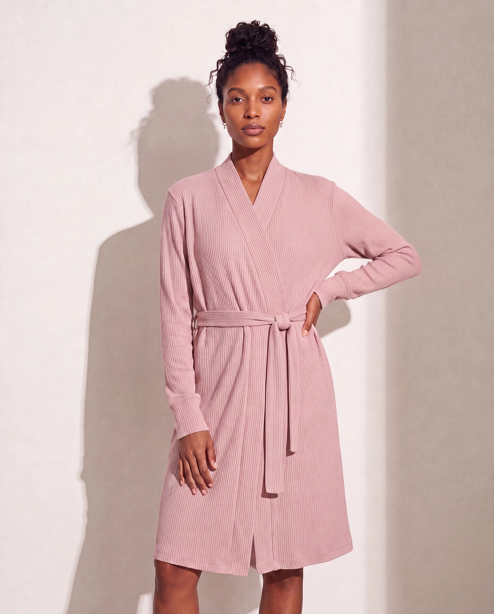 Dusty Rose $|& SEAS Nostalgia Robe - VOF Front
