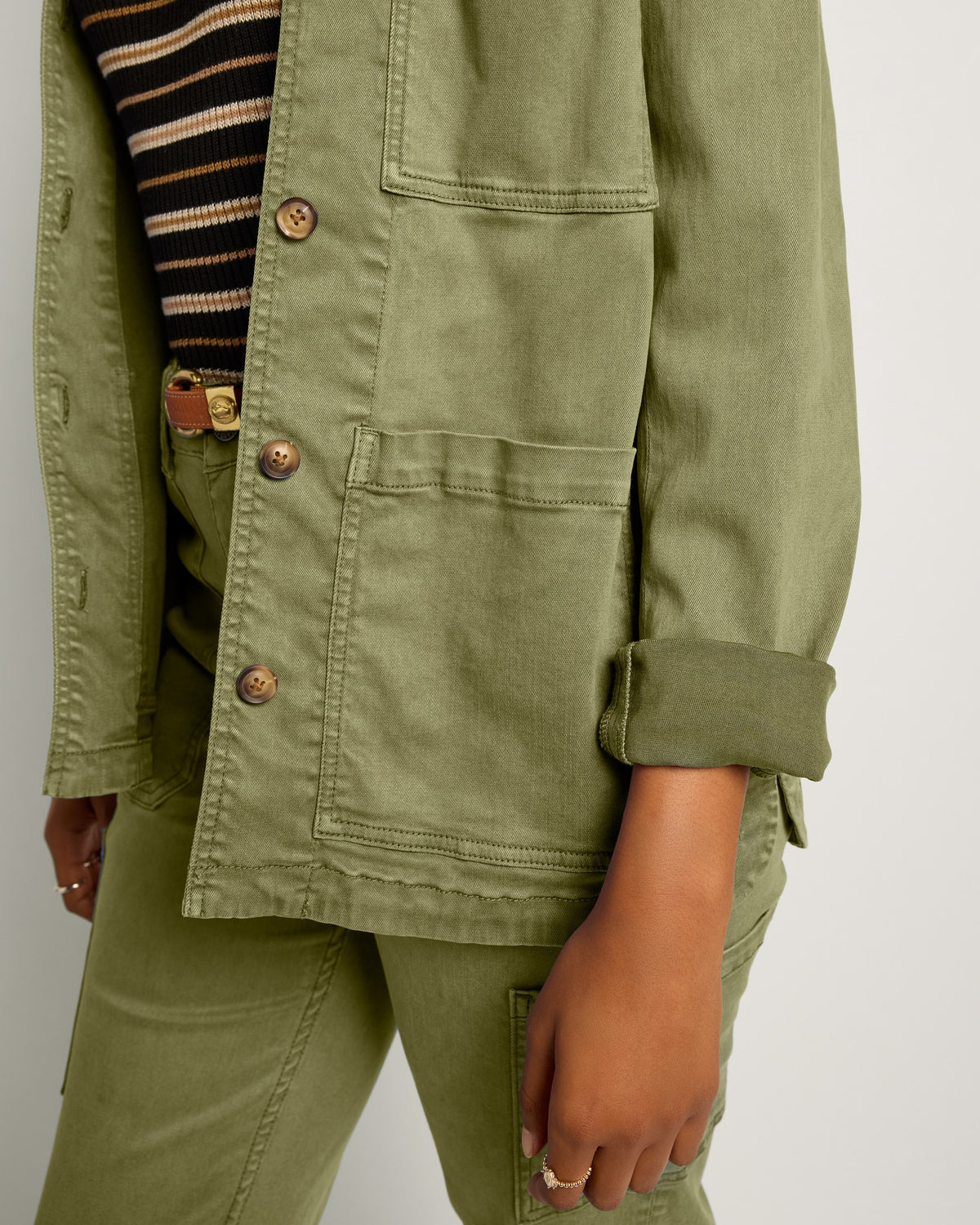 Olive Branch $|& SEAS Charlotte Utility Jacket - SOF Full Front