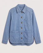 Denim Blue $|& SEAS Charlotte Utility Jacket - Hanger Detail