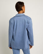 Denim Blue $|& SEAS Charlotte Utility Jacket - SOF Back