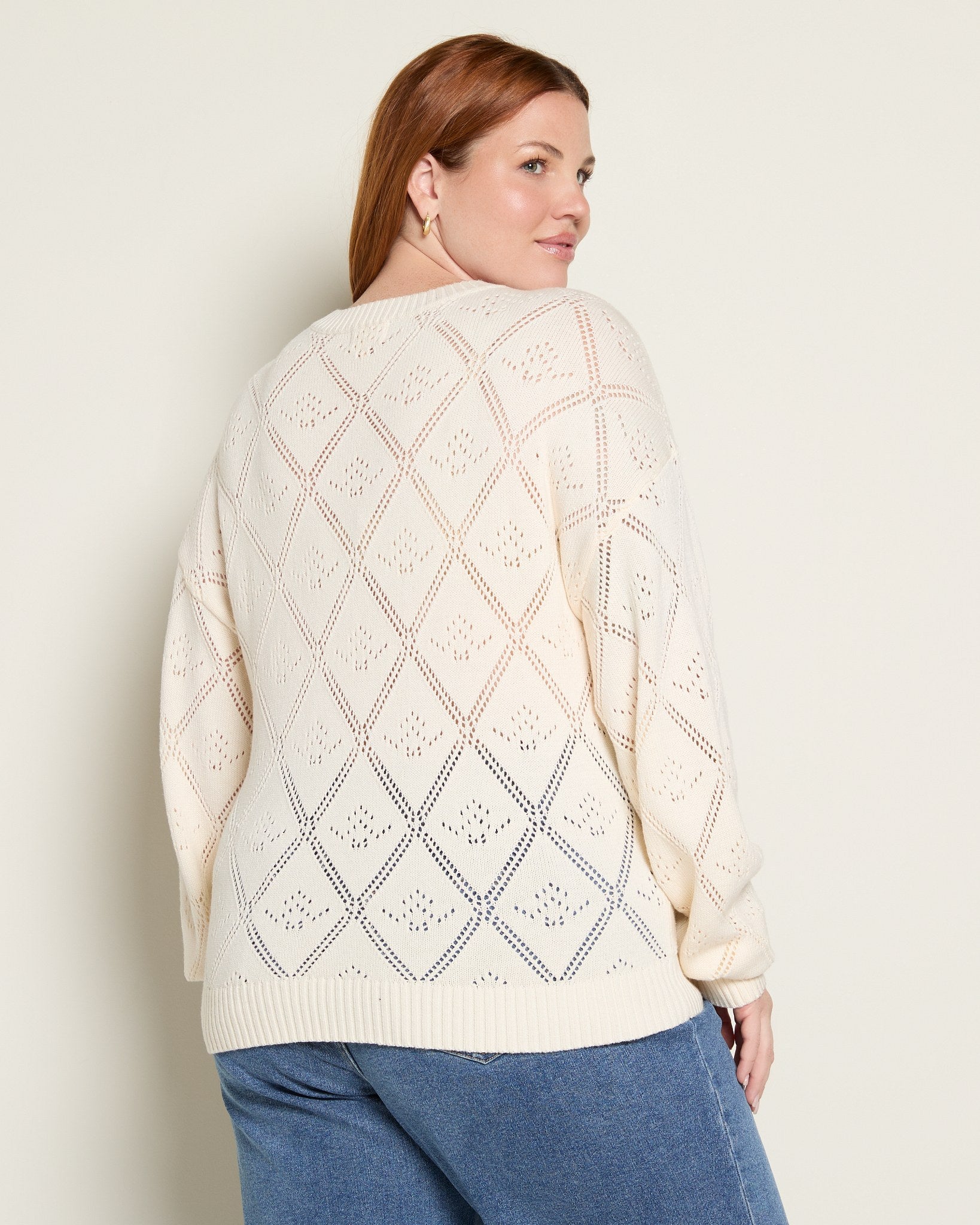 Cream $|& Thread & Supply Blythe Sweater - SOF Back