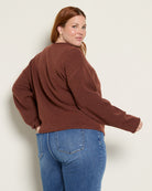 Heather Mahogany $|& Thread & Supply Dover Cardigan - SOF Back