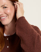 Heather Mahogany $|& Thread & Supply Dover Cardigan - SOF Full Front