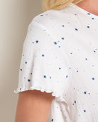 Cream $|& SEAS Doze Sleep Top - SOF Full Front