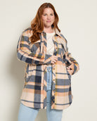 Navy Copper Plaid $|& Thread & Supply Roswell Jacket - SOF Front