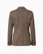 Olive/Multi Striped Plaid $|& Liverpool Fitted Cutaway Blazer - Hanger Side