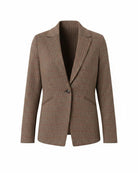 Olive/Multi Striped Plaid $|& Liverpool Fitted Cutaway Blazer - VOF Detail