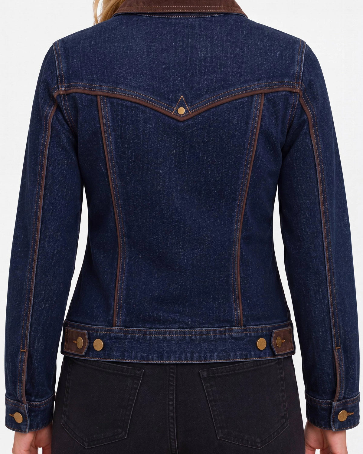 Riverwalk $|& Liverpool Classic Trucker Jacket with Velvet Detail - Hanger Side