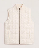 Cream $|& Liverpool Reversible Quilted Sweater Vest - Hanger Detail