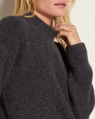 Heather Cinder $|& SEAS Cassie Mock Neck Sweater - VOF Front